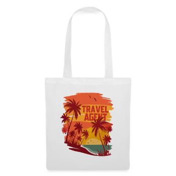 Travel Agent Summer Time Sea Beach with Palm Trees - Tote Bag - white - Front