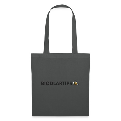 Biodlartips - Podcast logo med svart text - Tygväska