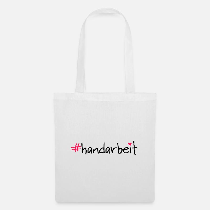 #handarbeit - Stoffbeutel - Weiß