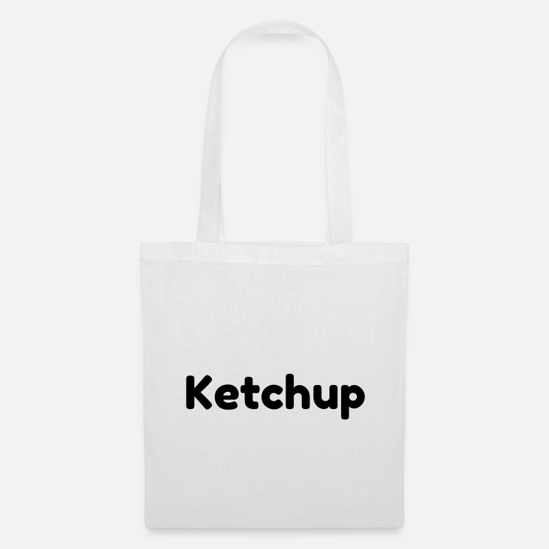 Paarshirt Ketchup-Mayo - Stoffbeutel - Weiß