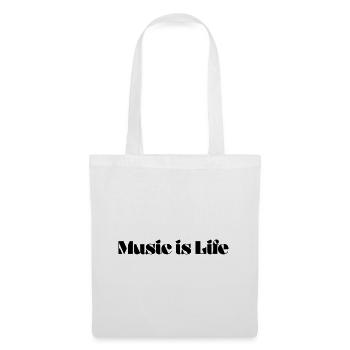 Music is Life - Tote Bag - white - Front