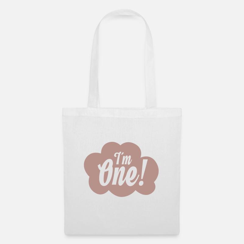 I´m One / Geburtstag / Eins / Kinder / Geschenk - Stoffbeutel - Weiß
