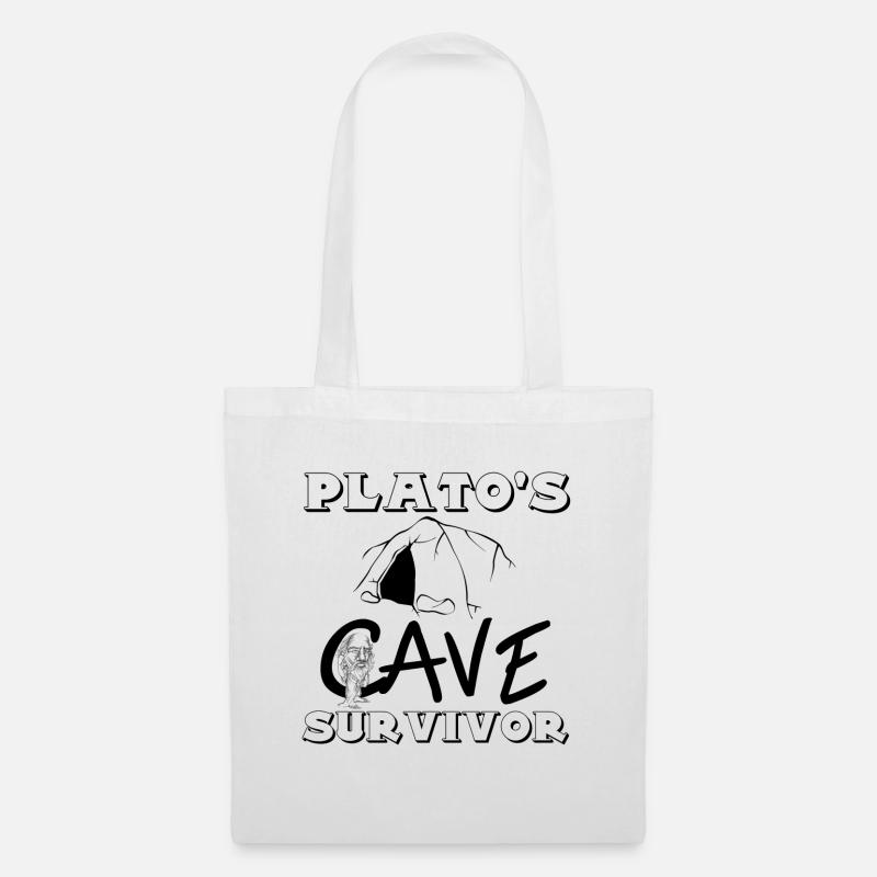 plato's cave survivor - Stoffbeutel - Weiß