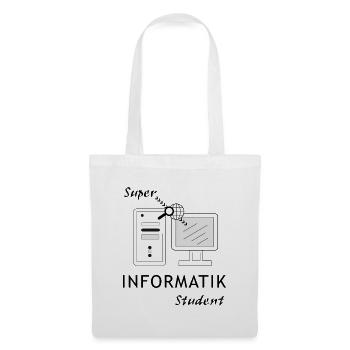 Super Informatik Student - Stoffbeutel - Weiß - Vorne