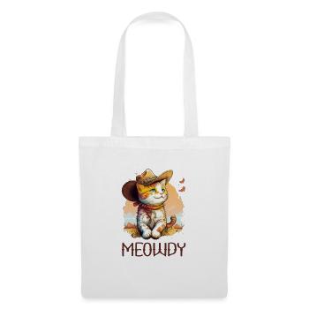 Meowdy Katze Howdy Meme Western Cowboy Kätzchen - Stoffbeutel - Weiß - Vorne