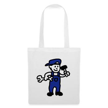 Handwerker - Stoffbeutel - Weiß - Vorne