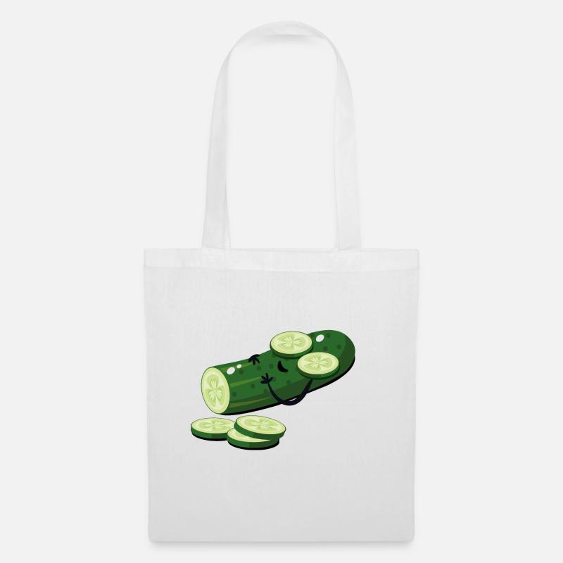 concombre - Sac en tissu - blanc