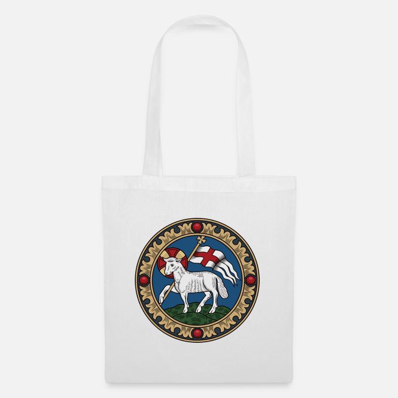 Agnus Dei Lamm Gottes Jesus Osterlamm - Stoffbeutel - Weiß