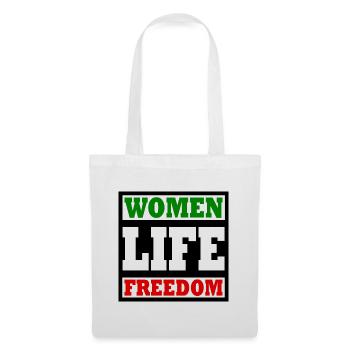 Women life freedom - Sac en tissu - blanc - Devant