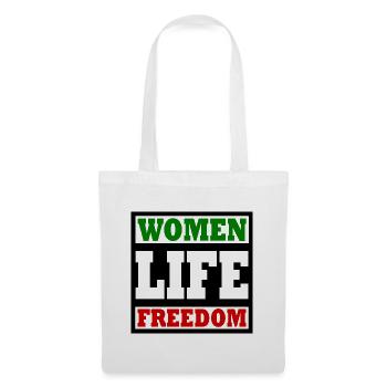 Women life freedom - Sac en tissu - blanc - Devant
