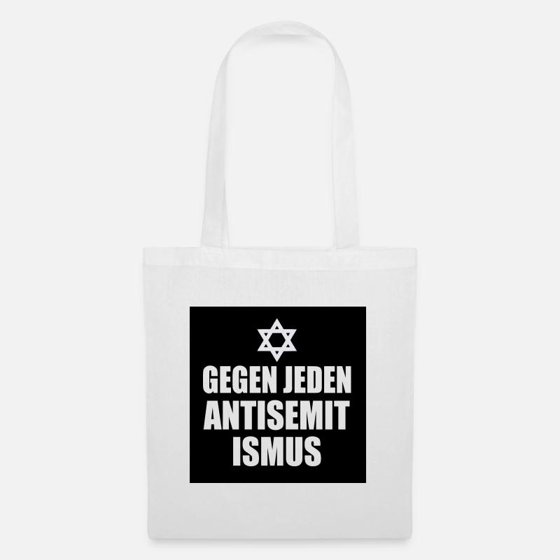 Gegen jeden antisemitismus - Stoffbeutel - Weiß