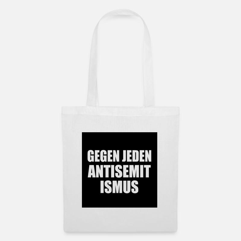 Gegen jeden antisemitismus - Stoffbeutel - Weiß