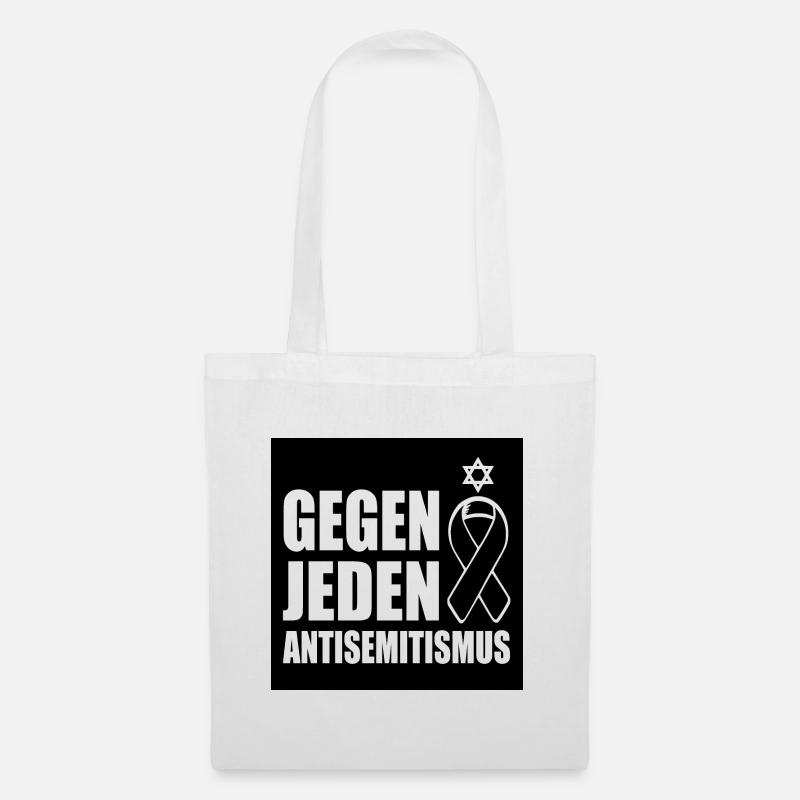 Gegen jeden antisemitismus - Stoffbeutel - Weiß