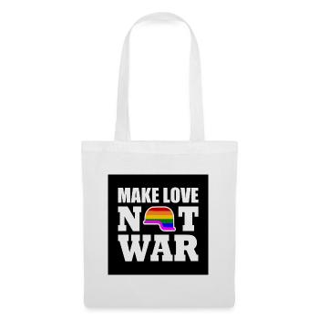 Make love not war - Sac en tissu - blanc - Devant