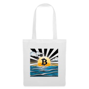 Bitcoin Sunset - Tote Bag - white - Front