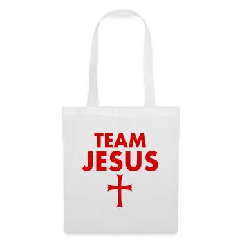 Team jesus cross - Tote Bag - white - Front