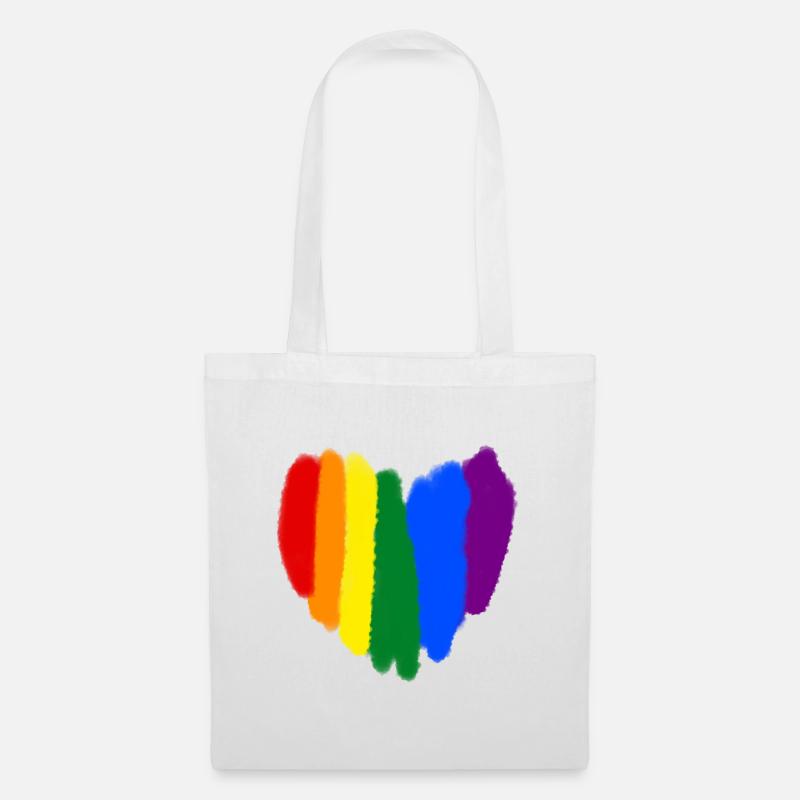 Pride heart - Tote Bag - white