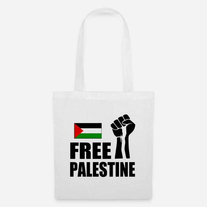 Free palestine - Stoffbeutel - Weiß