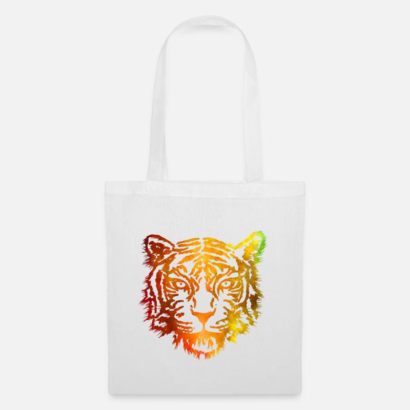 Tiger (Orange) - Stoffbeutel - Weiß