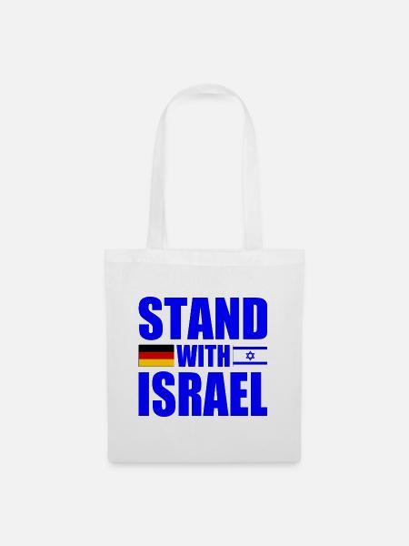 We stand with israel - Stoffbeutel - Weiß