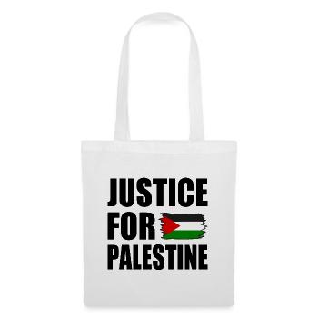 Justice for palestine - Stoffbeutel - Weiß - Vorne