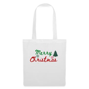 Chemise Joyeux Noël - Sac en tissu - blanc - Devant