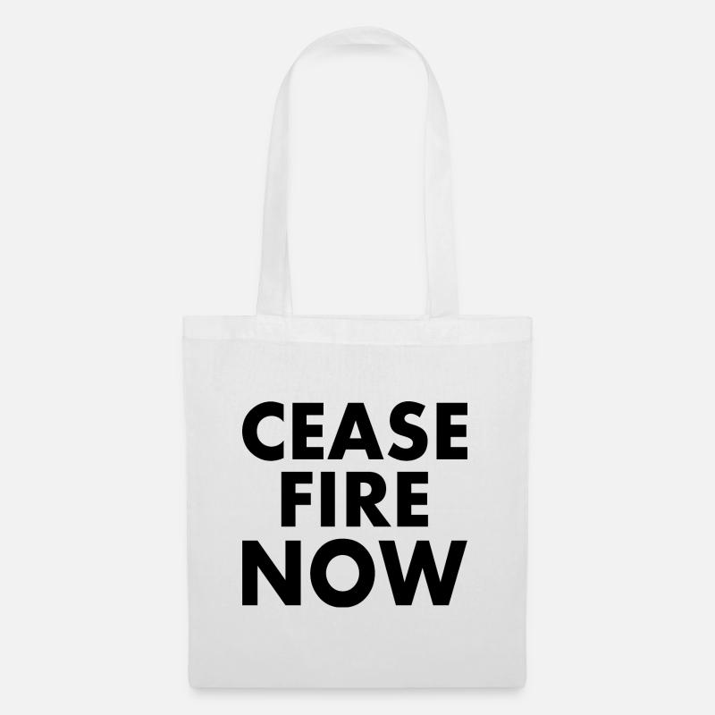Ceasefire now - Stoffbeutel - Weiß