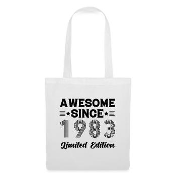 Awesome Since 1983 Limited Edition Birthday 40 - Stoffbeutel - Weiß - Vorne