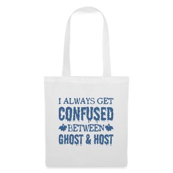 Paranormal Investigator Confused Ghost & Host - Stoffbeutel - Weiß - Vorne