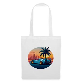 MIAMI RACECAR - Stoffbeutel - Weiß - Vorne