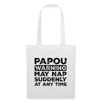 Funny Papou Grandpa On Father's Day Gift - Tote Bag - white - Front