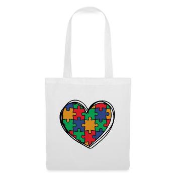 Autisme Autiste - Sac en tissu - blanc - Devant