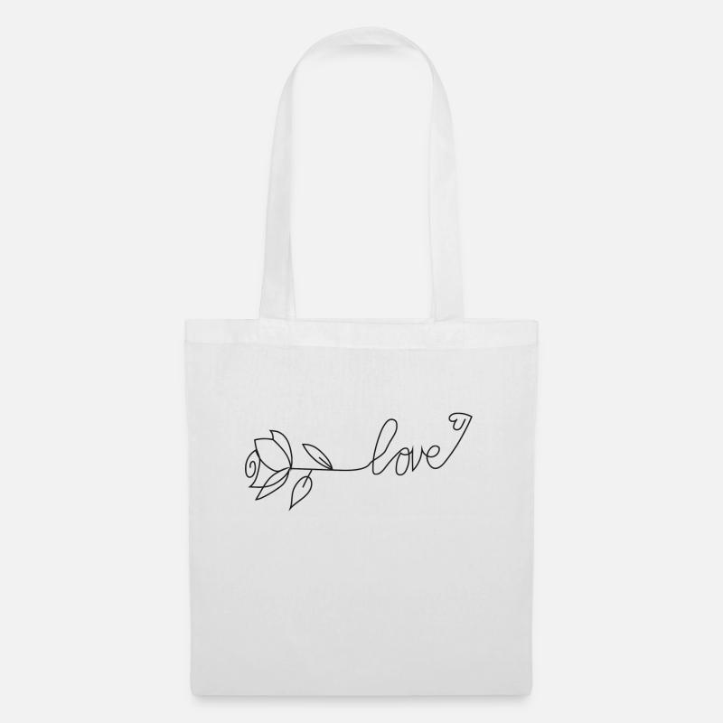 Love - Stoffbeutel - Weiß