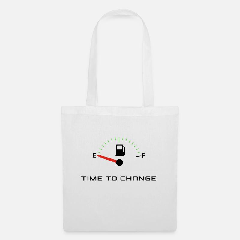TIME TO CHANGE - Stoffbeutel - Weiß