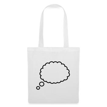 Bulle de pensée - Sac en tissu - blanc - Devant