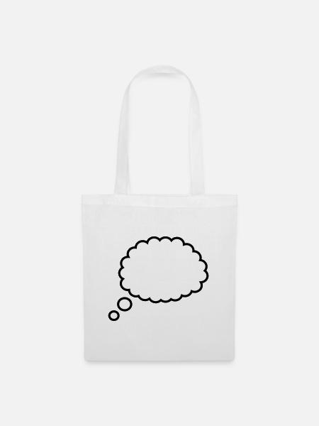Thinking bubble - Tote Bag - white
