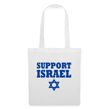 Support israel - Stoffbeutel - Weiß - Vorne