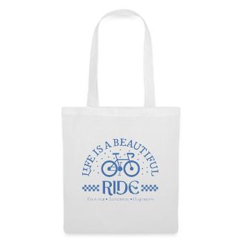 Vintage Bicycle Visual, Cycling Fan Gift - Tote Bag - white - Front