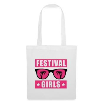 Festival T-Shirt, Konzert T-Shirt, Party T-Shirt - Stoffbeutel - Weiß - Vorne