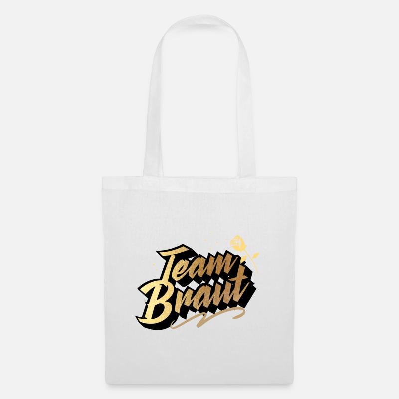Team Braut Junggesellinnenabschied - Stoffbeutel - Weiß