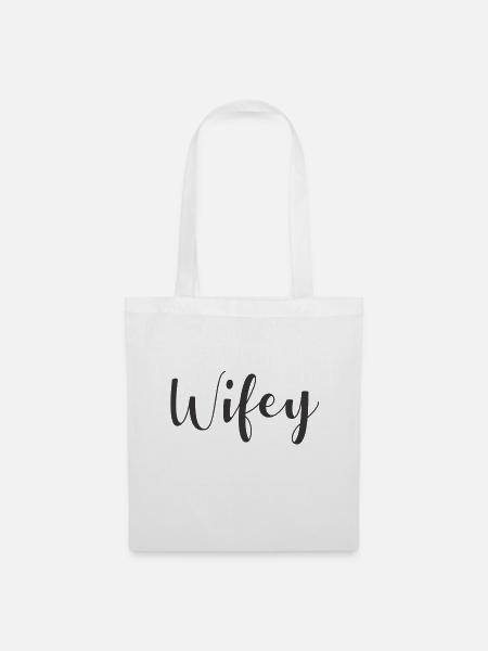 Wifey - Stoffbeutel - Weiß