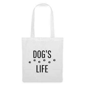 DOG'S LIFE - Sac en tissu - blanc - Devant