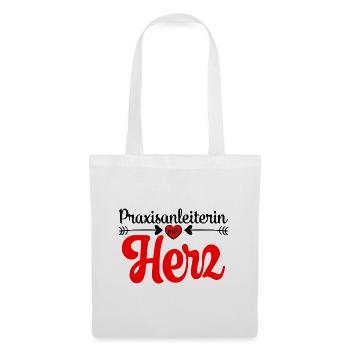 Danke Sagen an Praxisanleiterin Abschied Kollegin - Stoffbeutel - Weiß - Vorne