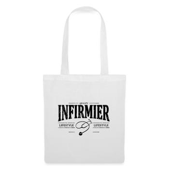 Infirmier - Sac en tissu - blanc - Devant