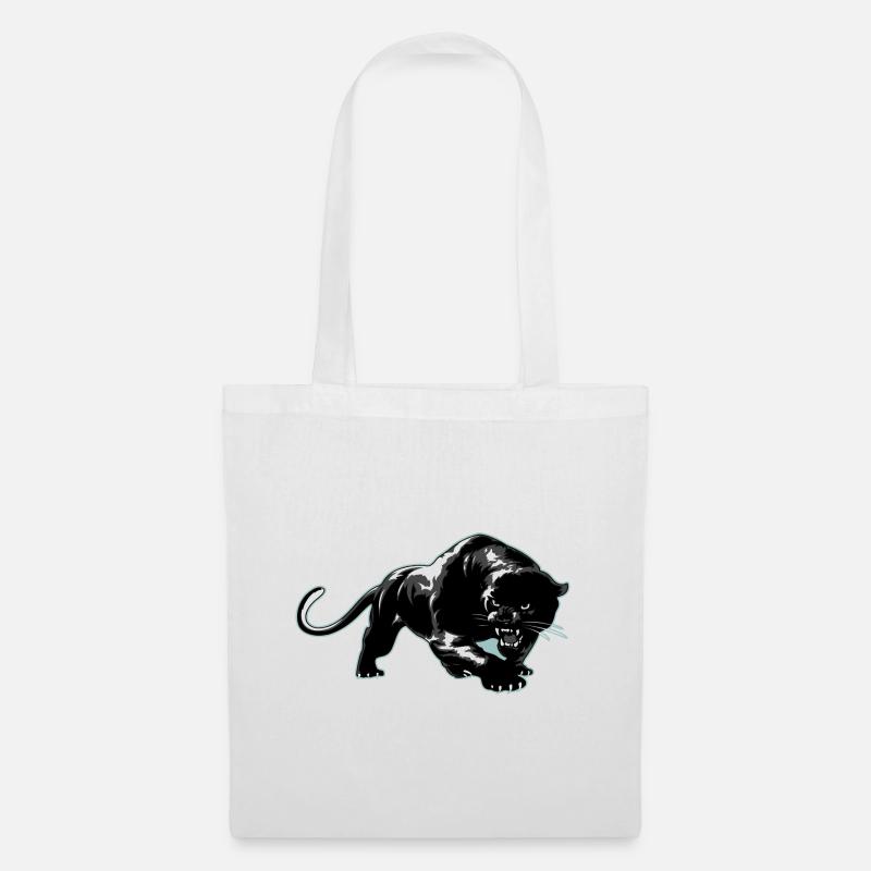 Panther T shirt - Stoffbeutel - Weiß