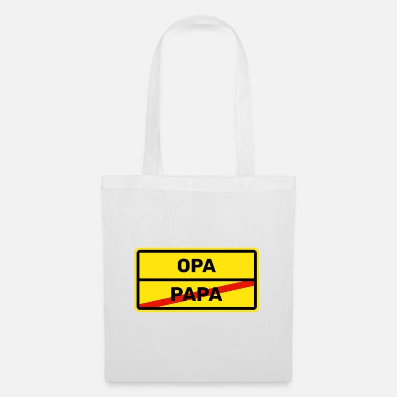 OPA - PAPA - Stoffbeutel - Weiß