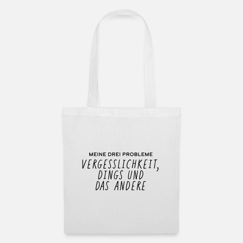 Vergesslichkeit Dings und das andere - Stoffbeutel - Weiß