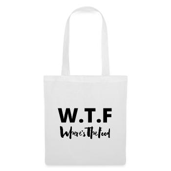 WTF - Where's The Food - Sac en tissu - blanc - Devant