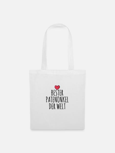 Bester Patenonkel der Welt - Stoffbeutel - Weiß