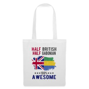 Half British Half Gabonese - Tote Bag - white - Front